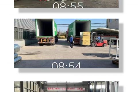 來自噴塑生產線設備廠家新月生產基地的忙碌