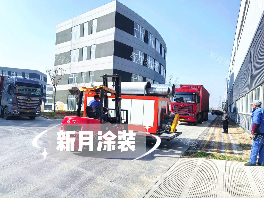 硬核智造出海|新月涂裝定制靜電粉末噴涂生產線發運海外! 硬核智造出海|新月涂裝定制靜電粉末噴涂生產線發運海外!
